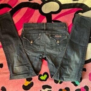 Hudson Jeans Dark Blue Straight Leg Denim